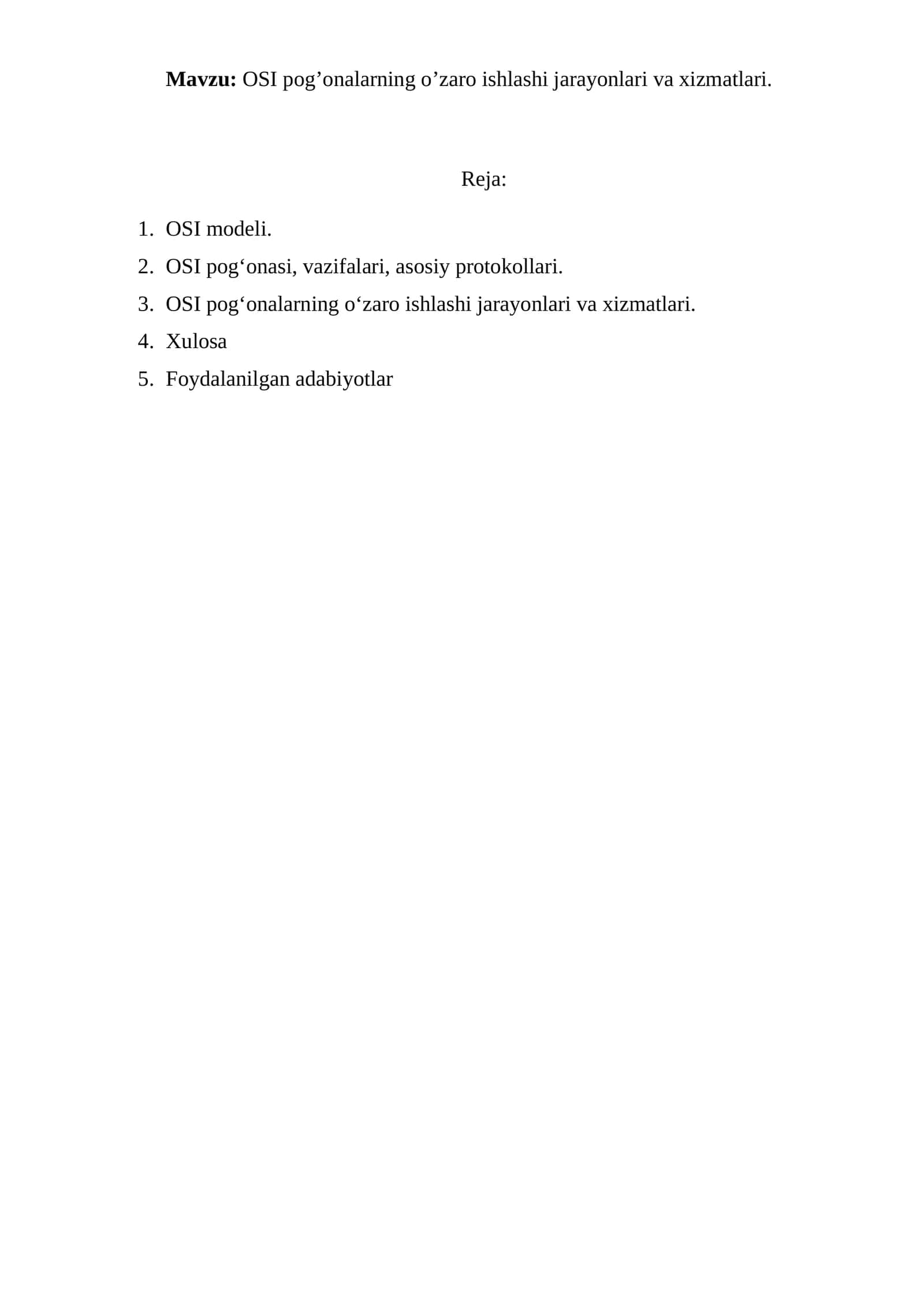 OSI modeli 1