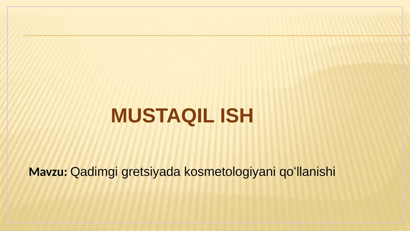 Qadimgi gretsiyada kosmetologiyani qoʻllanishi 1