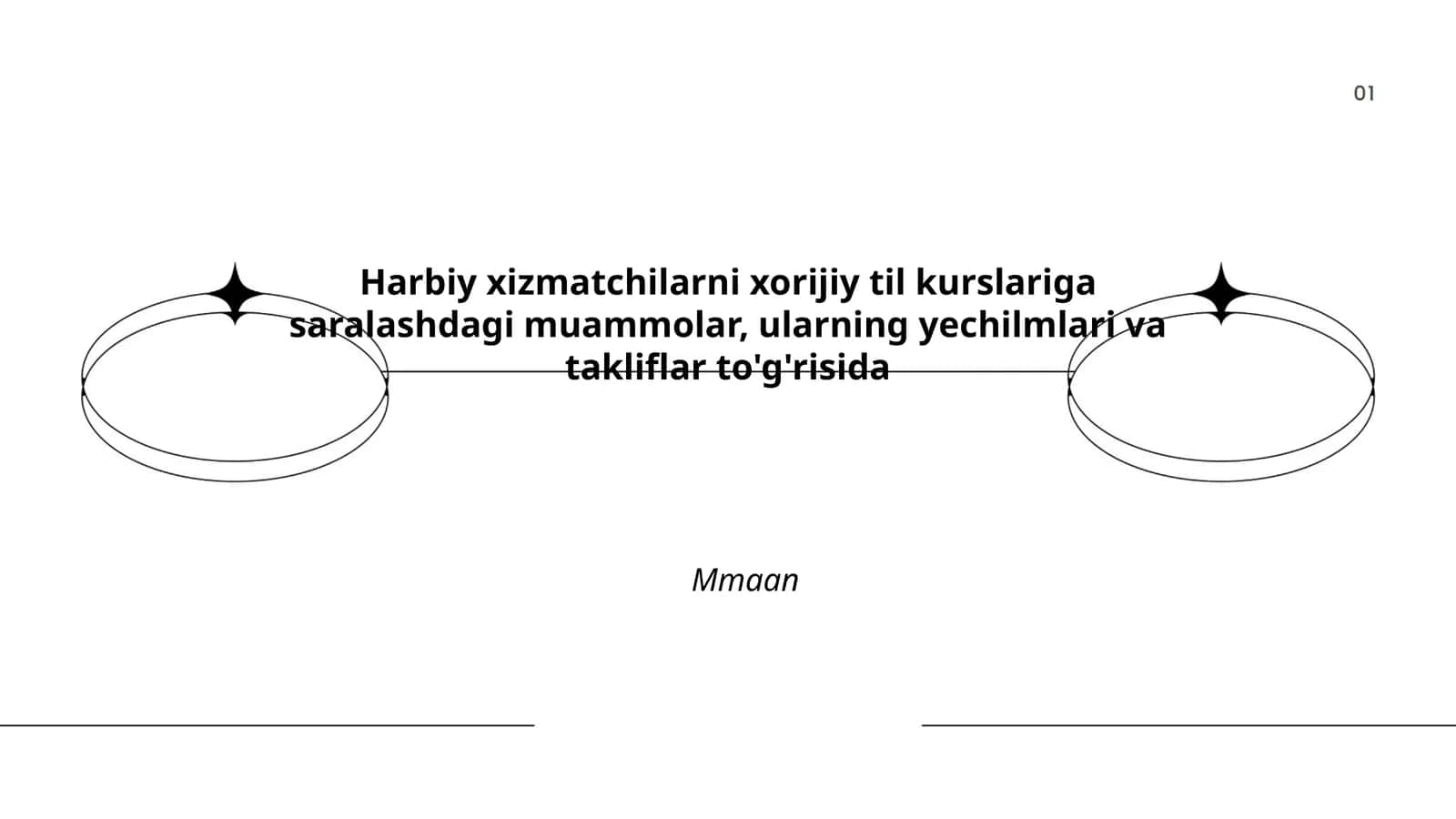 Xorijiy til kurslari muammolari 1