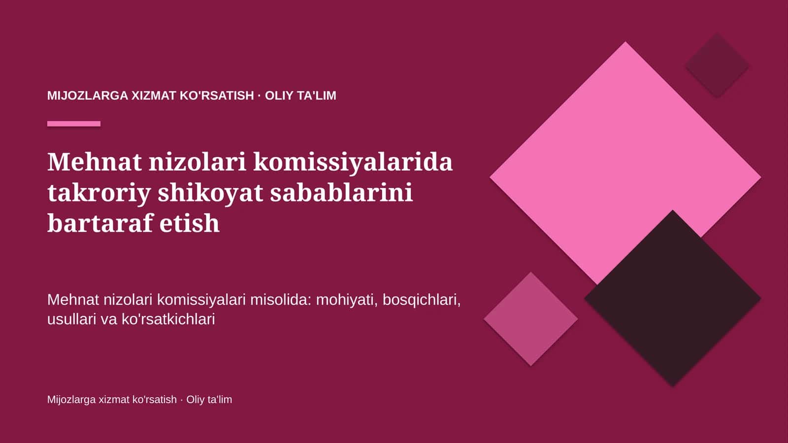 mehnat nizolari komissiyalarida takroriy shikoyat sabablarini bartaraf etish 6501 1