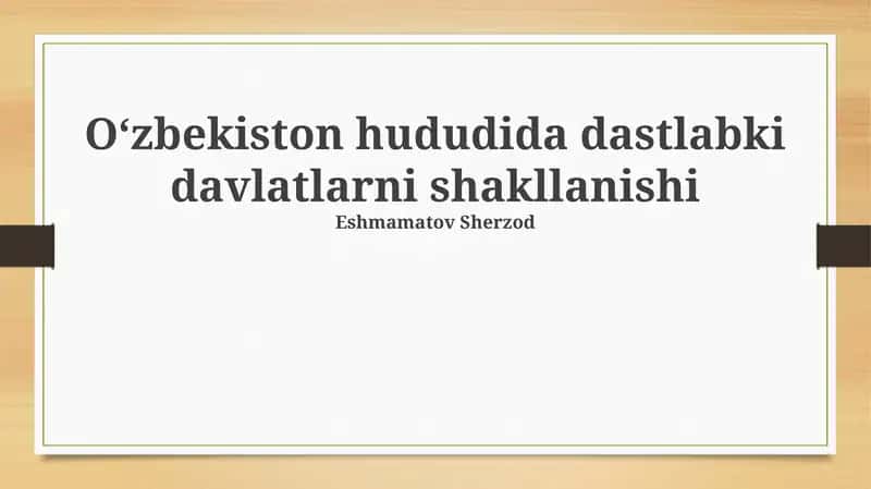 Kushonlar davri va uning meros 1