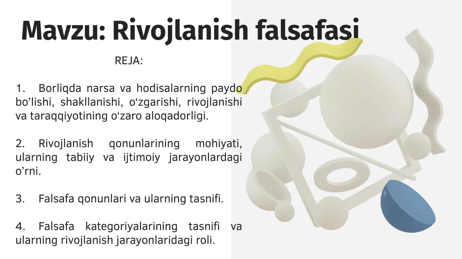 Rivojlanish falsafasi 1