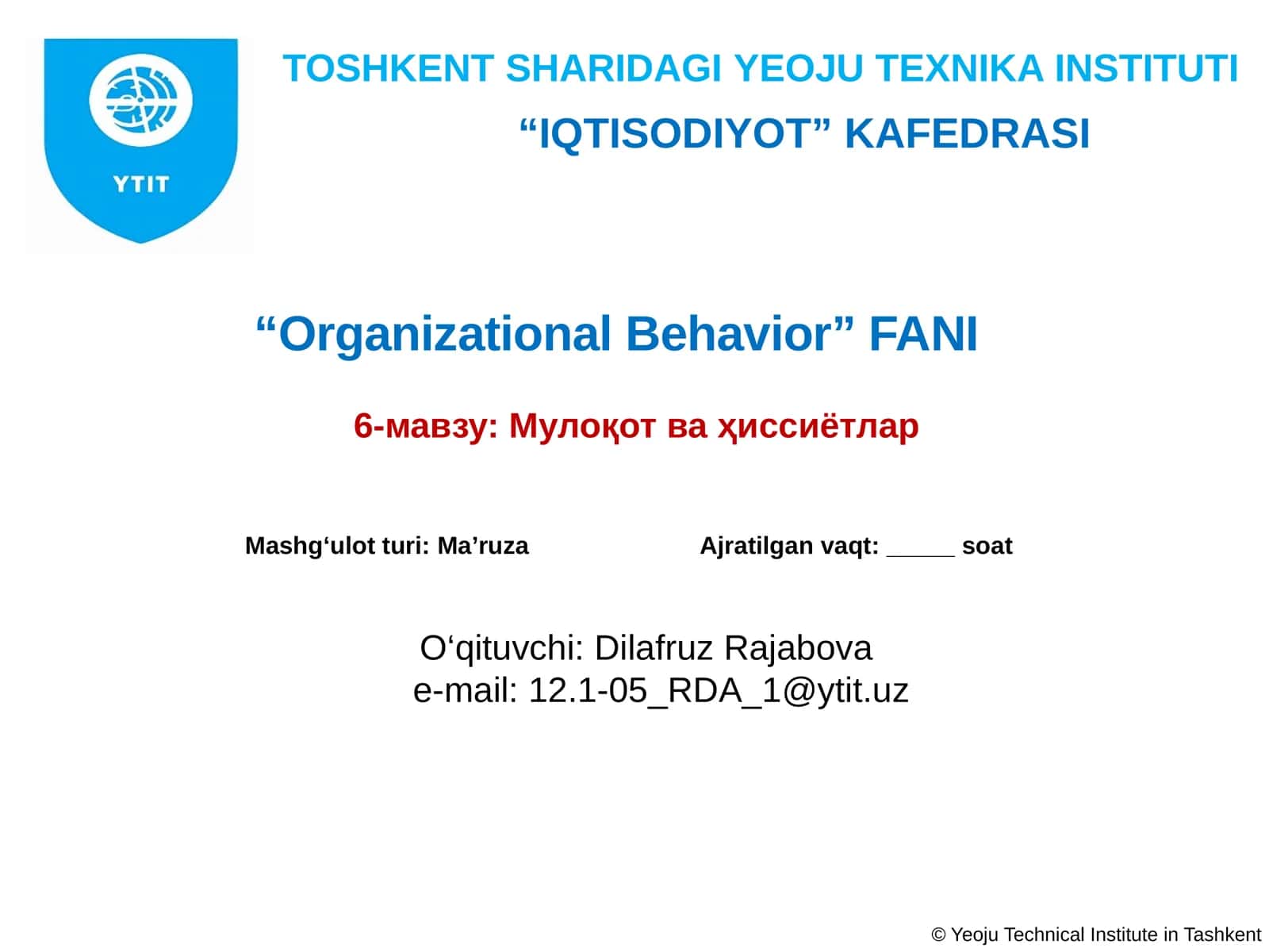 Мулоқотваҳиссиётлар 1