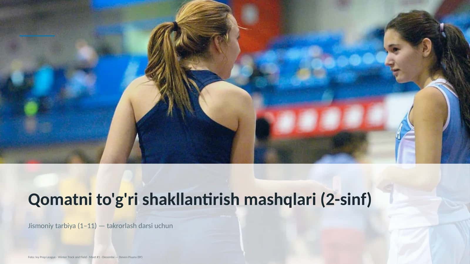 Qomatni to'g'ri shakllantirish mashqlari (2-sinf) 1