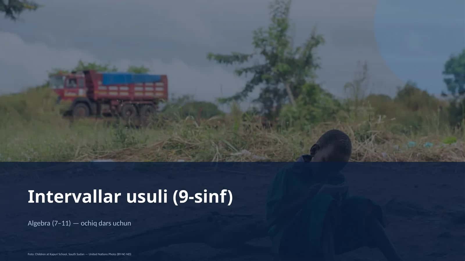 Intervallar usuli (9-sinf) 1