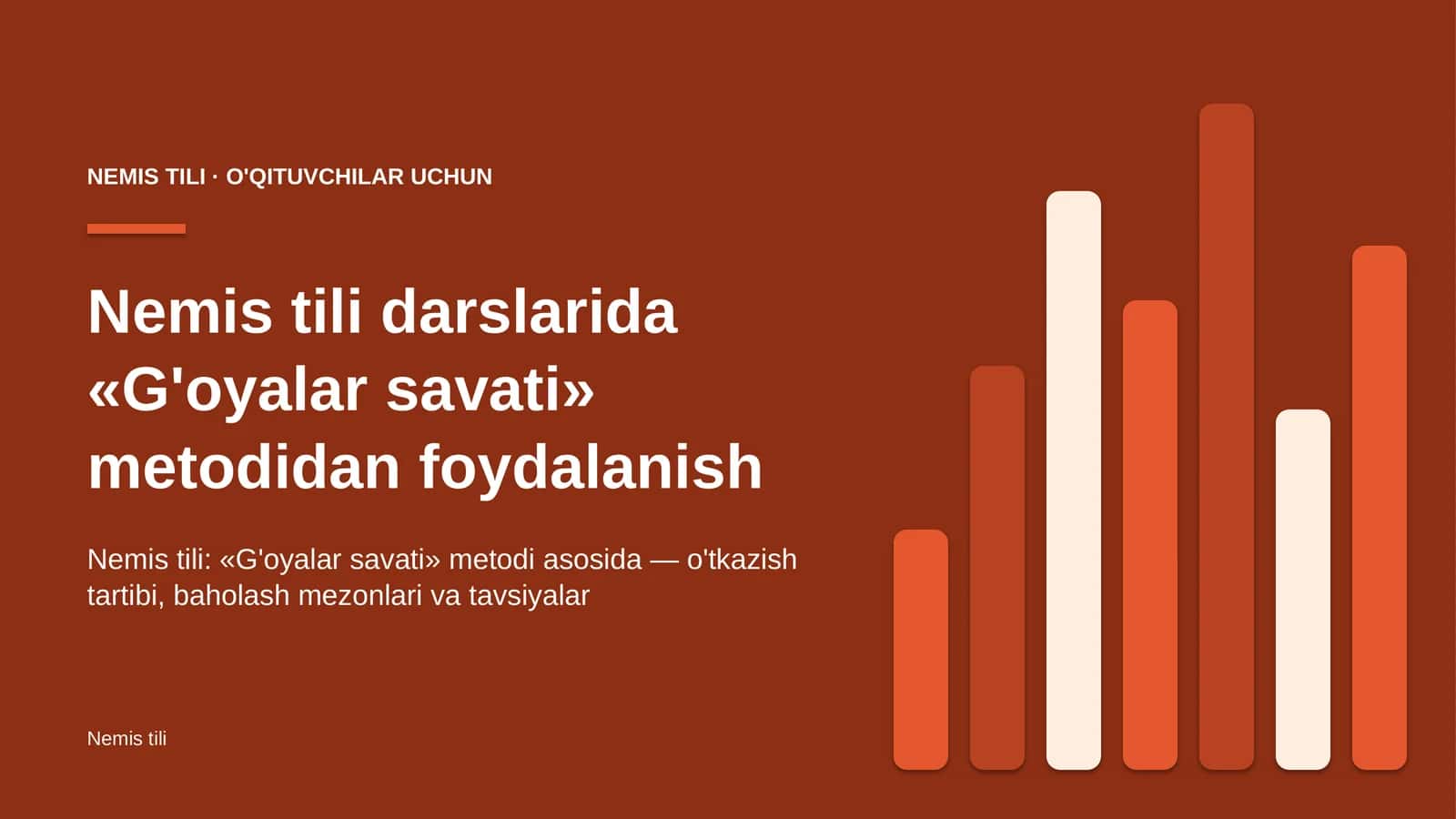 nemis tili darslarida g'oyalar savati metodidan foydalanish 6705 1
