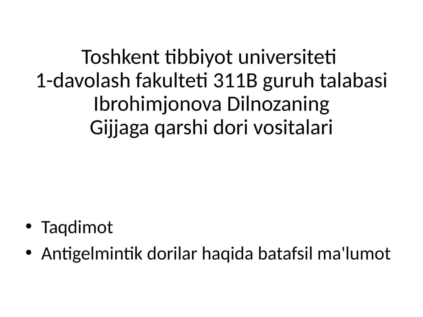 Gijja qarshi dori vositalari 1