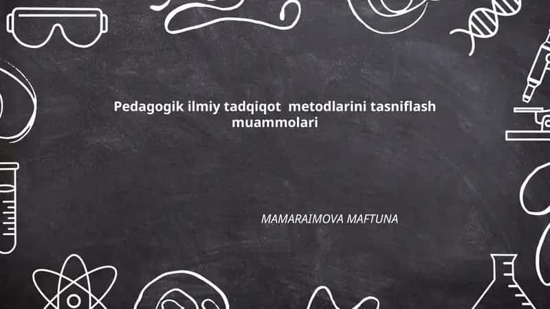 Pedagogik ilmiy tadqiqot metodlari 1