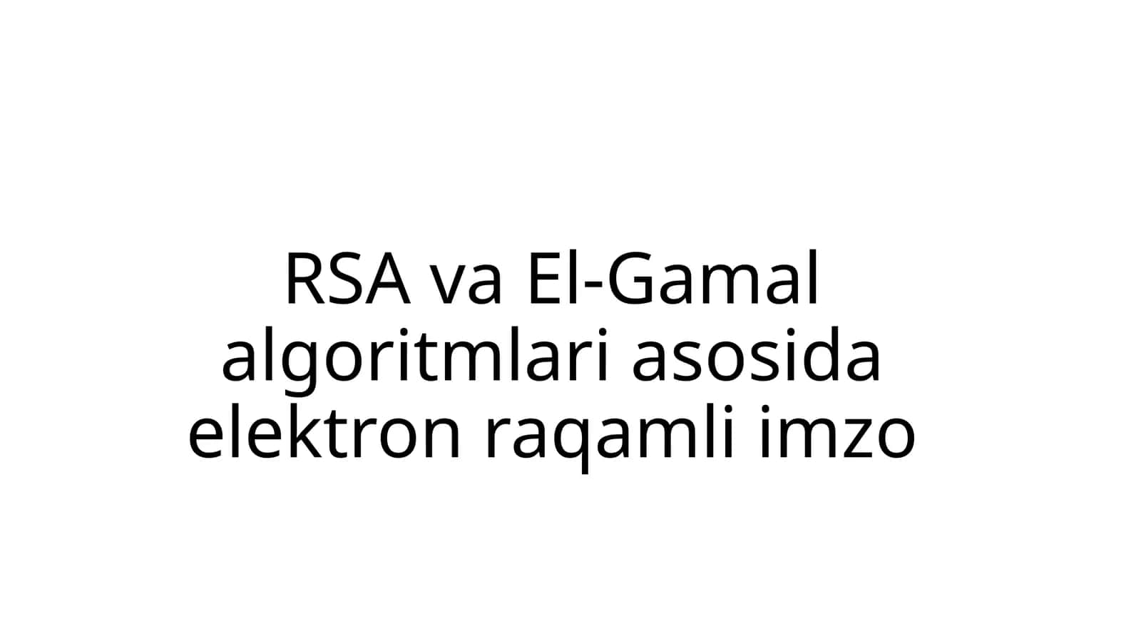 RSAalgoritmi 1