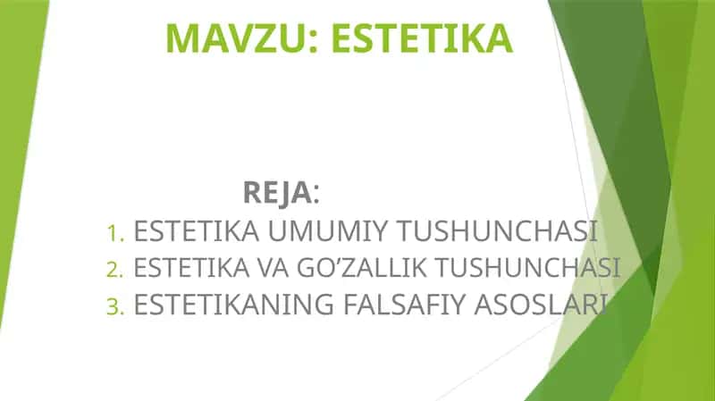 ESTETIKA 1