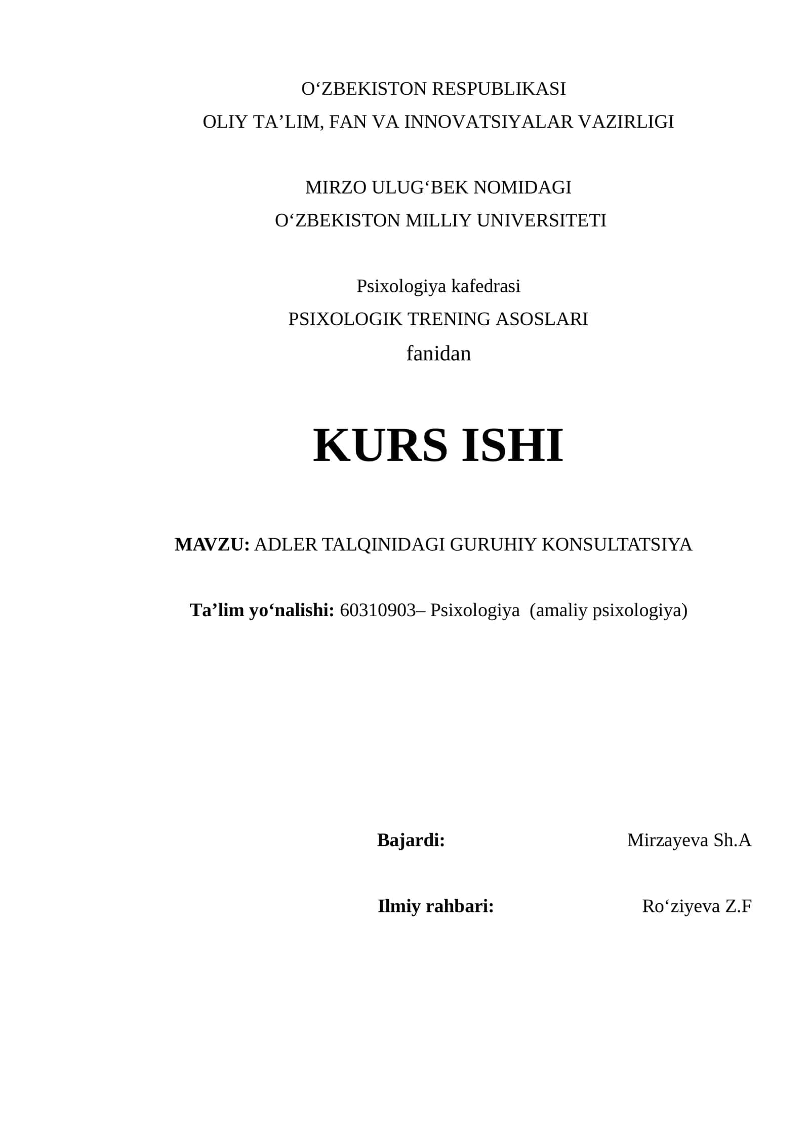 ADLER TALQINIDAGI GURUHIY KONSULTATSIYA 1