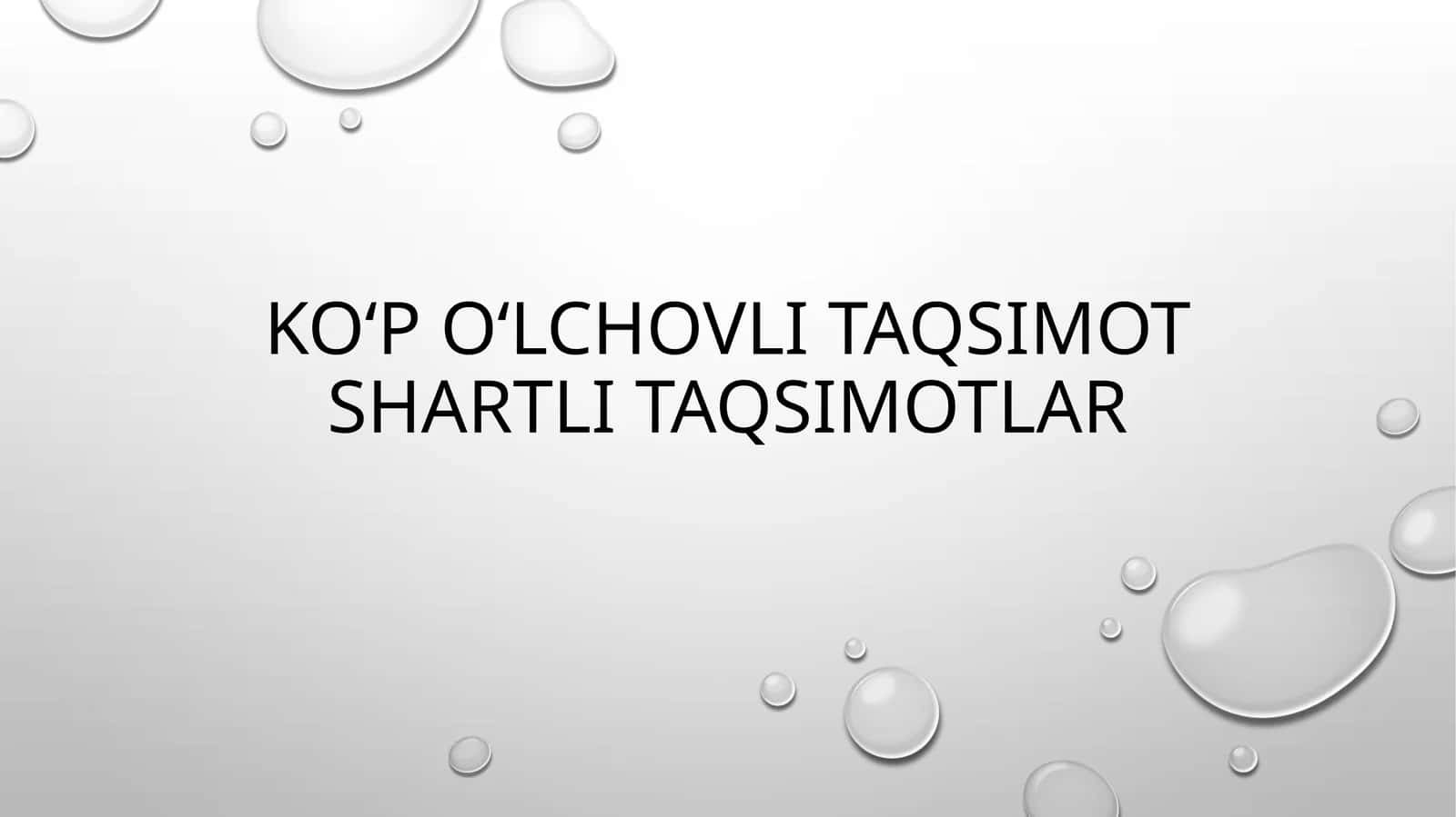 Ehtimollarnazariyasiningasosiytushunchalari 1