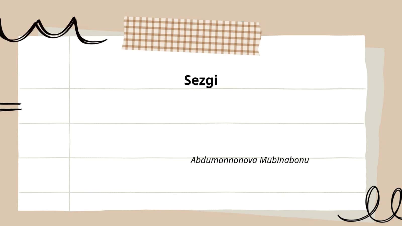 Sezgi 1