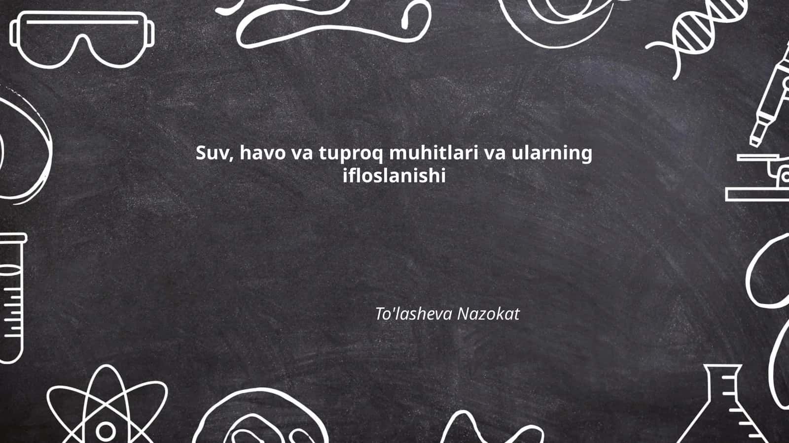SUV MUHITI IFLOSLANISHI 1
