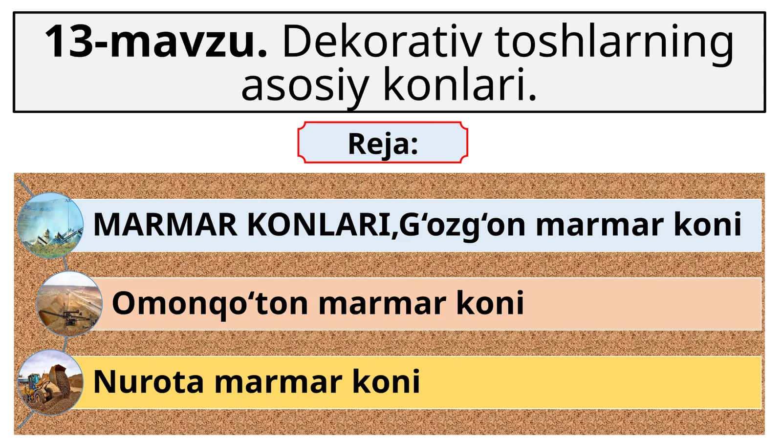 Dekorativ toshlar asosiy konlari 1