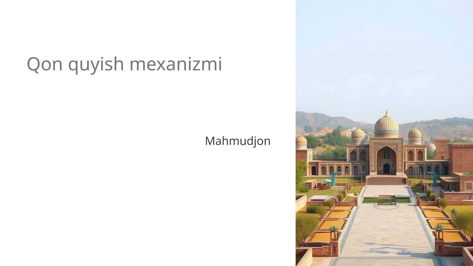 Qon quyish mexanizmi 1