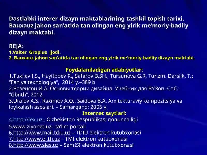 Bauxauz jahon san’atida tan olingan eng yirik me’moriy-badiiy dizayn maktabi