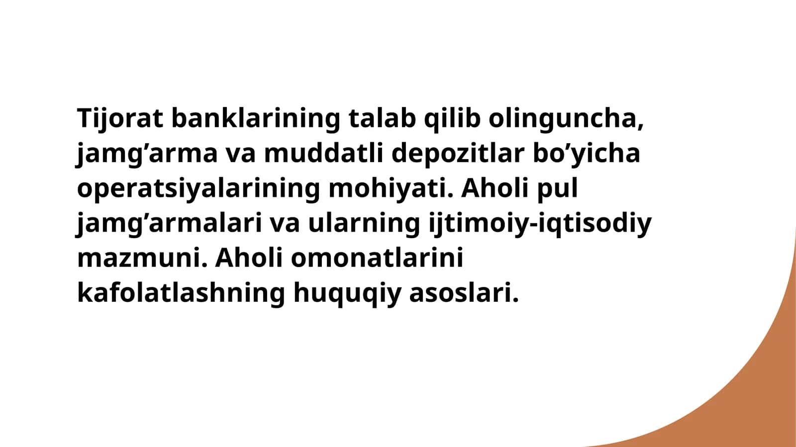 Tijorat banklarining talab qilinadigan depozit turlari va operatsiyalari mohiyati 1
