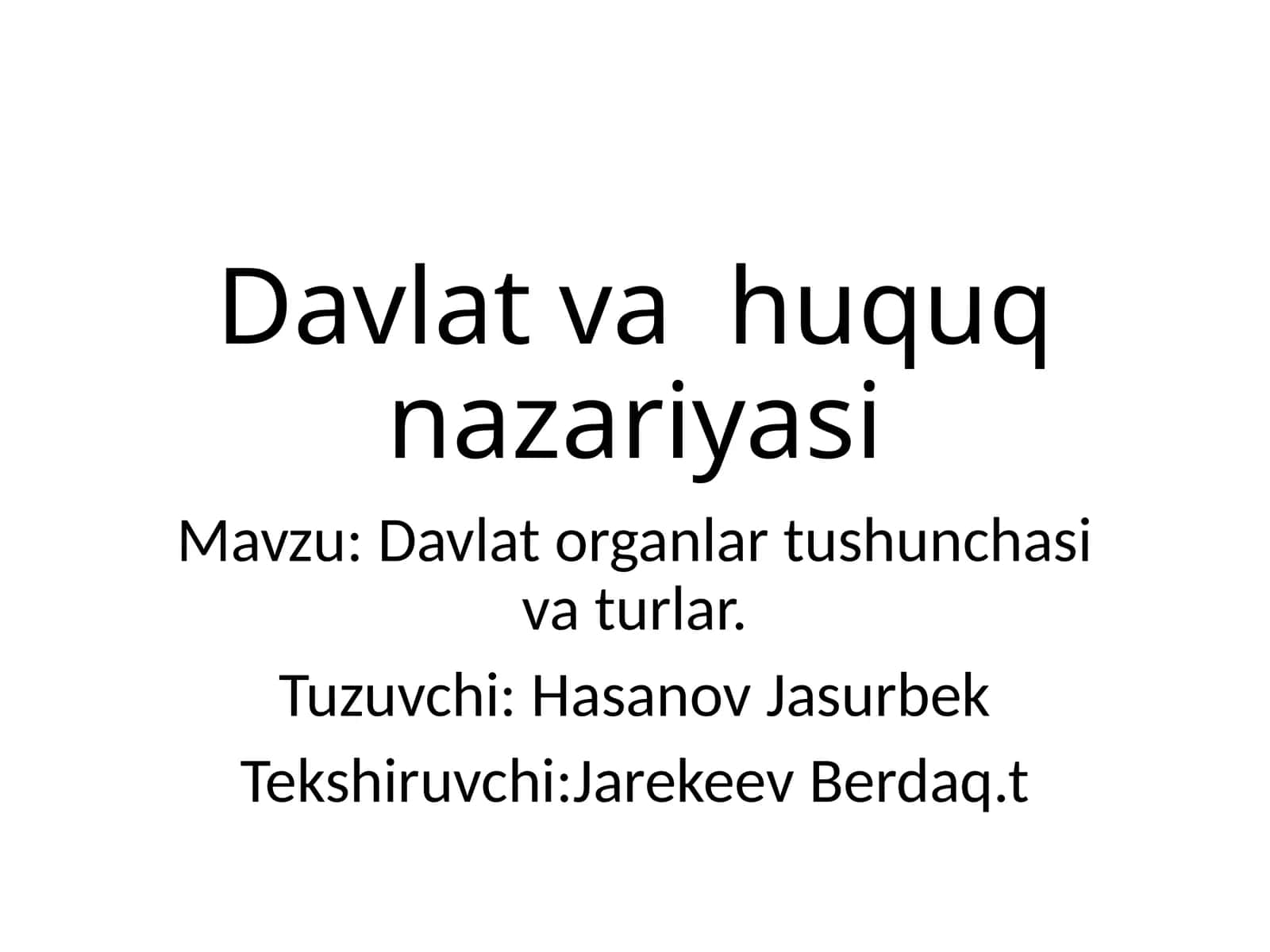 Davlatvahuquqnazariyasi 1