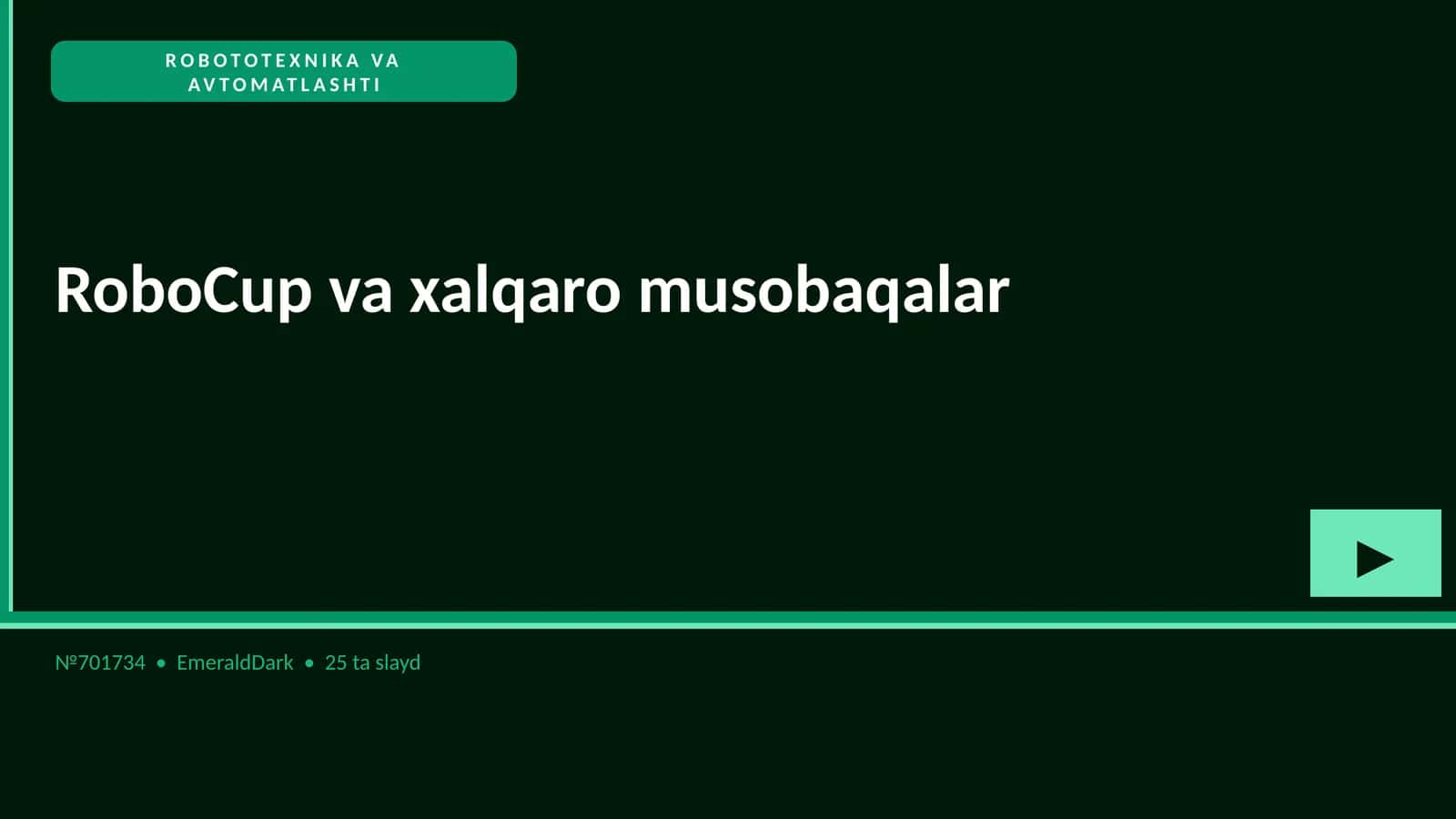 ROBOTOTEXNIKA VA AVTOMATLASHTI 1