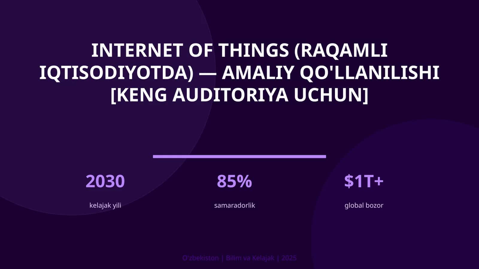 INTERNET OF THINGS (RAQAMLI IQTISODIYOTDA) 1