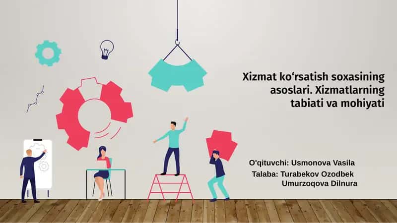 Xizmat ko‘rsatish soxasining asoslari 1