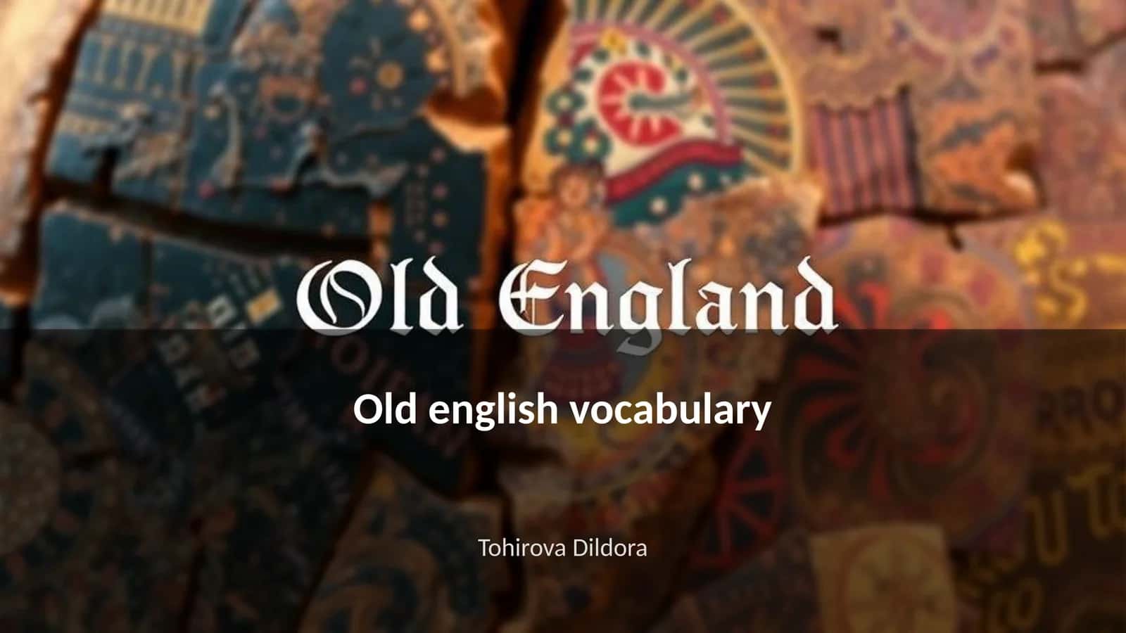 Old english vocabulary 1