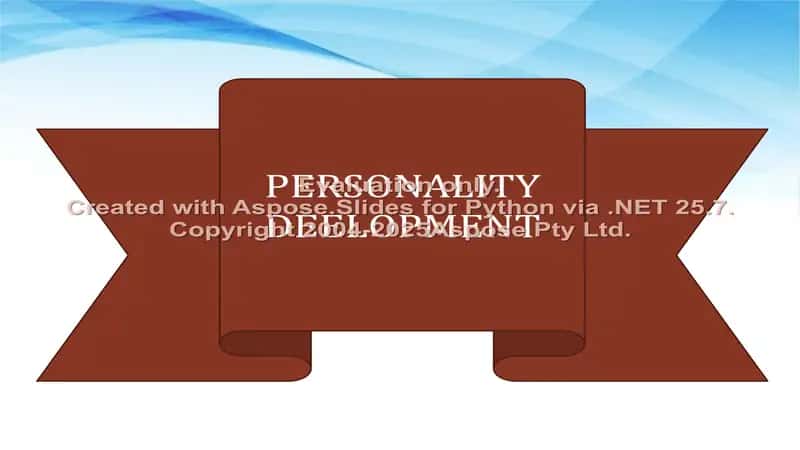 Personality Development 1