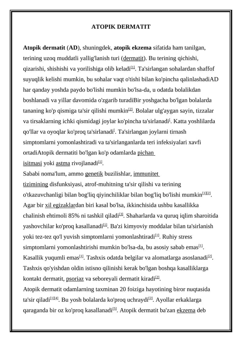 Atopik dermatit 1