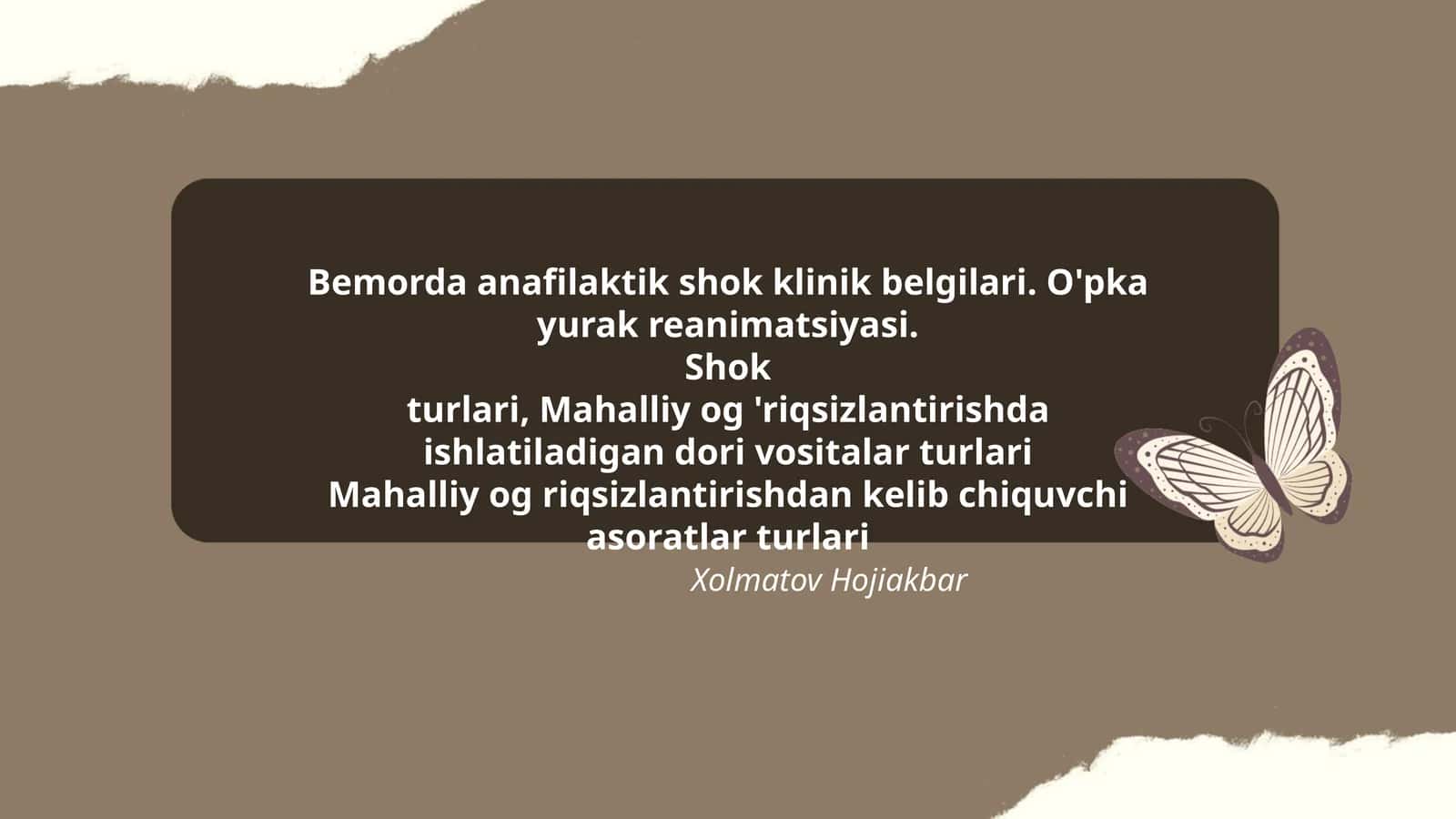 Mahalliy Og'riqsizlantirish 1