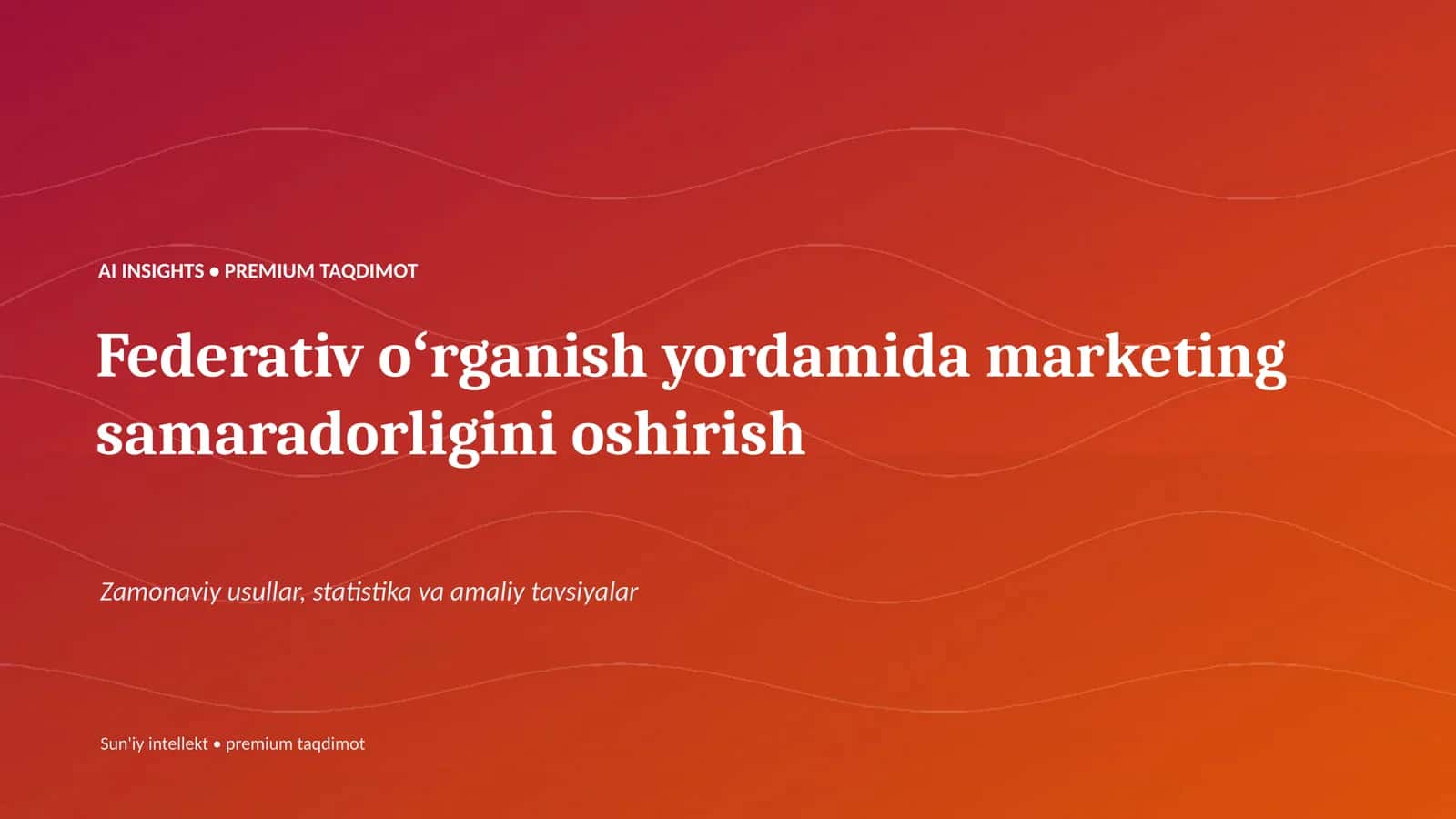 AI INSIGHTS • PREMIUM TAQDIMOT 1