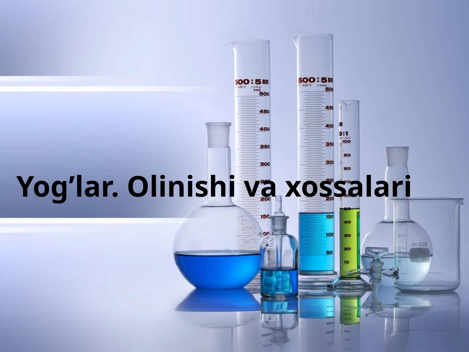 Yog’lar olinishi va xossalari 1