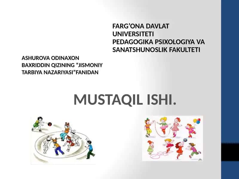 Harakatli O'yinlarni Tashkil Qilish va O'tkazish Usullari 1