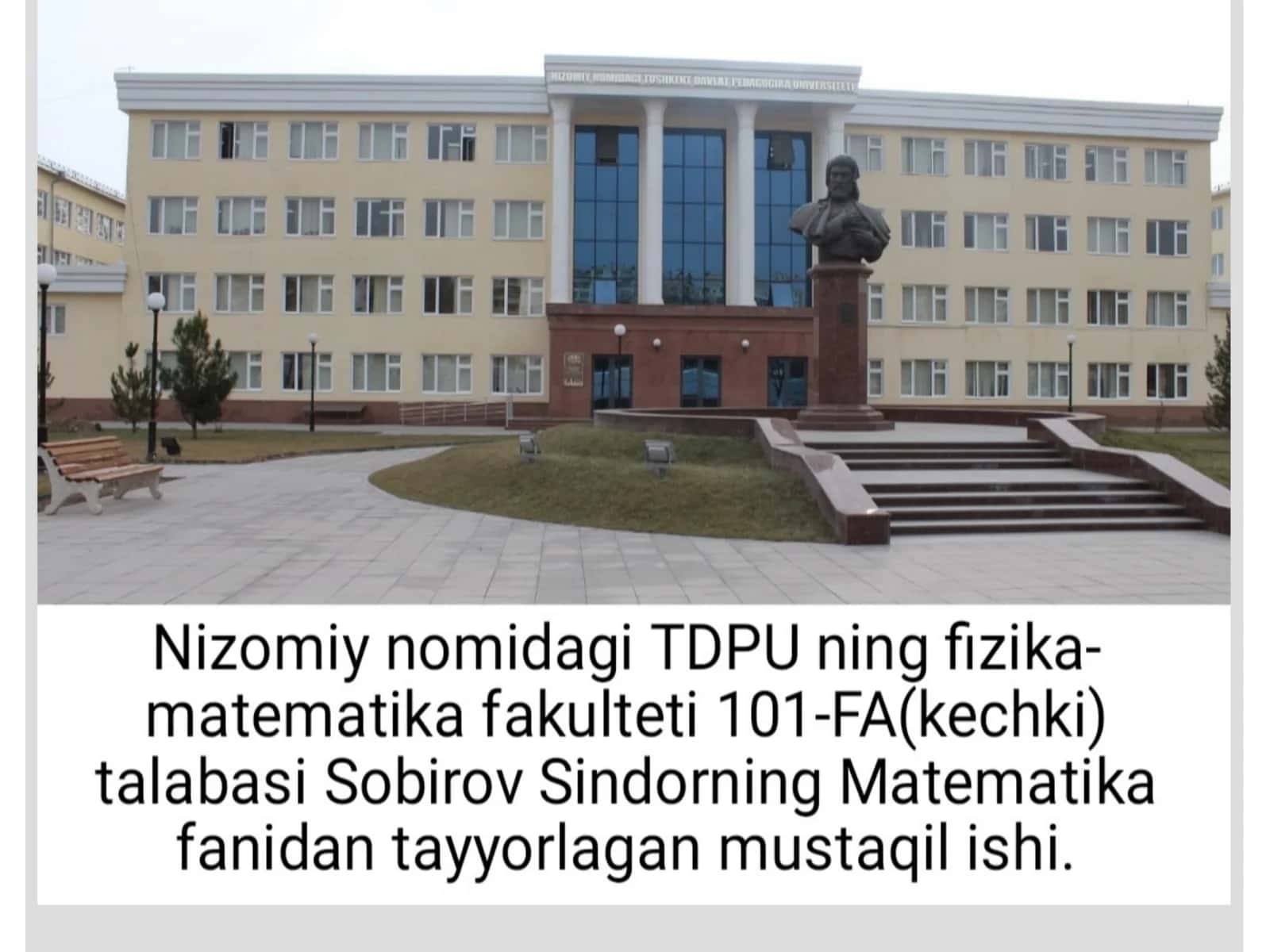 Parametrik shaklda funksiya 1