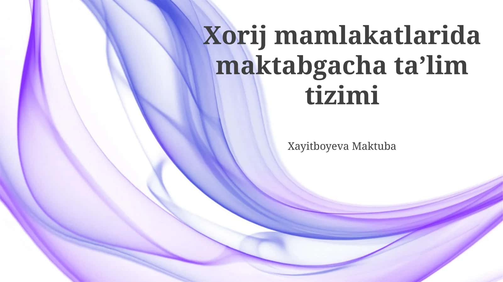 Ta'limning turli modellari 1