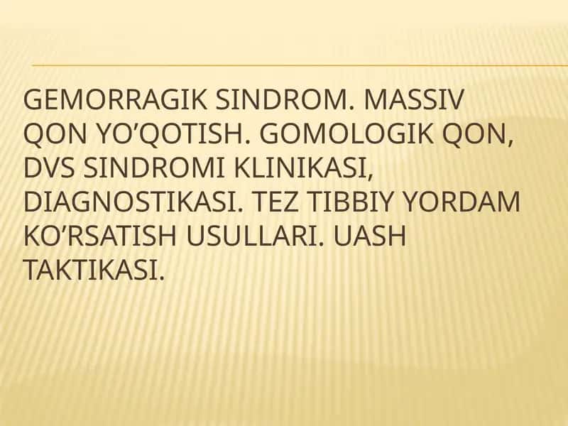 Gemorragik Sindrom 1