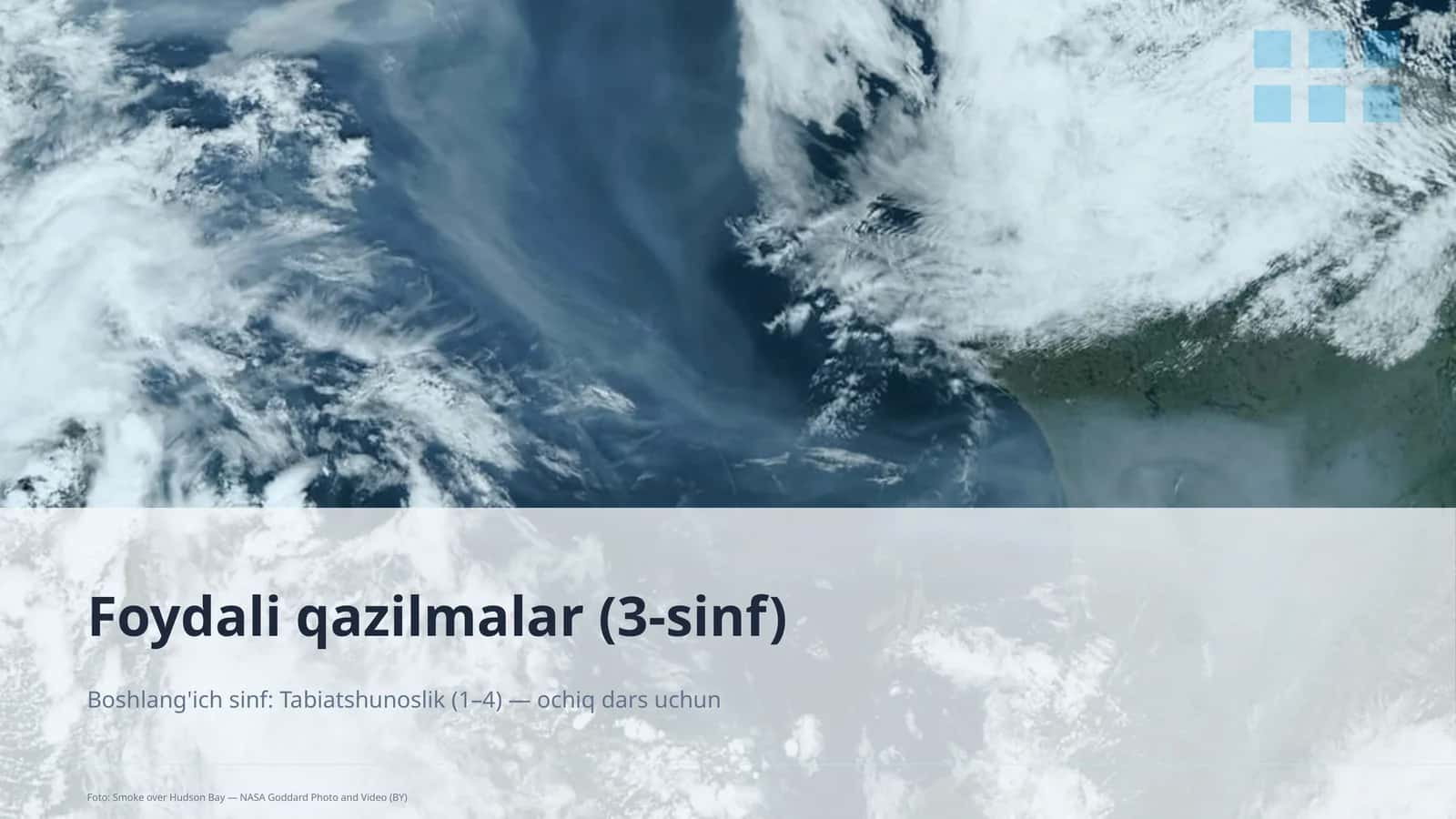 Foydali qazilmalar (3-sinf) 1