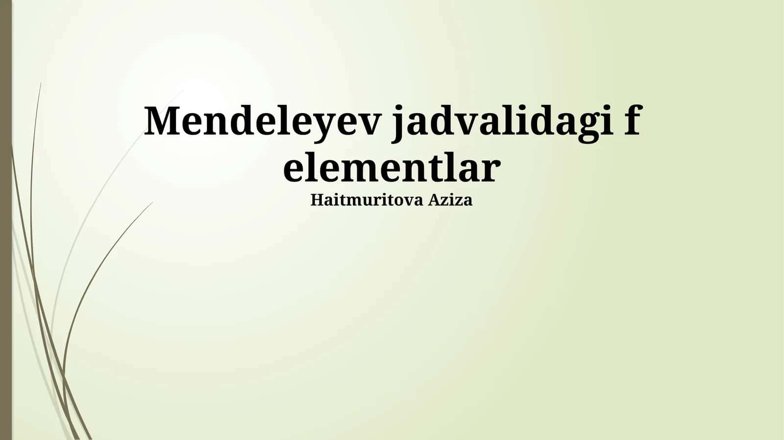 F-elementlar 1