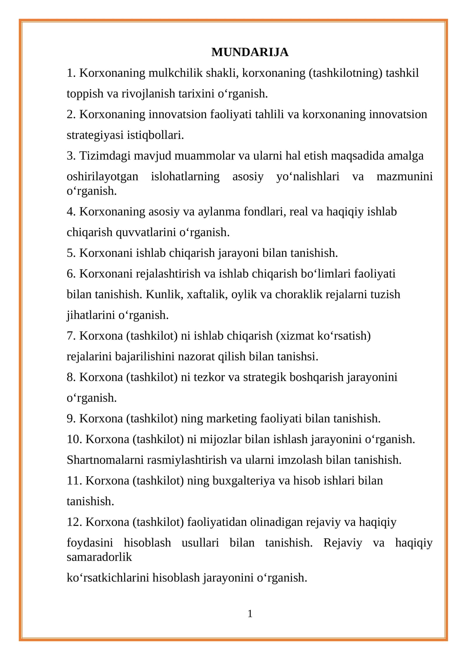 amaliyot hisoboti 1