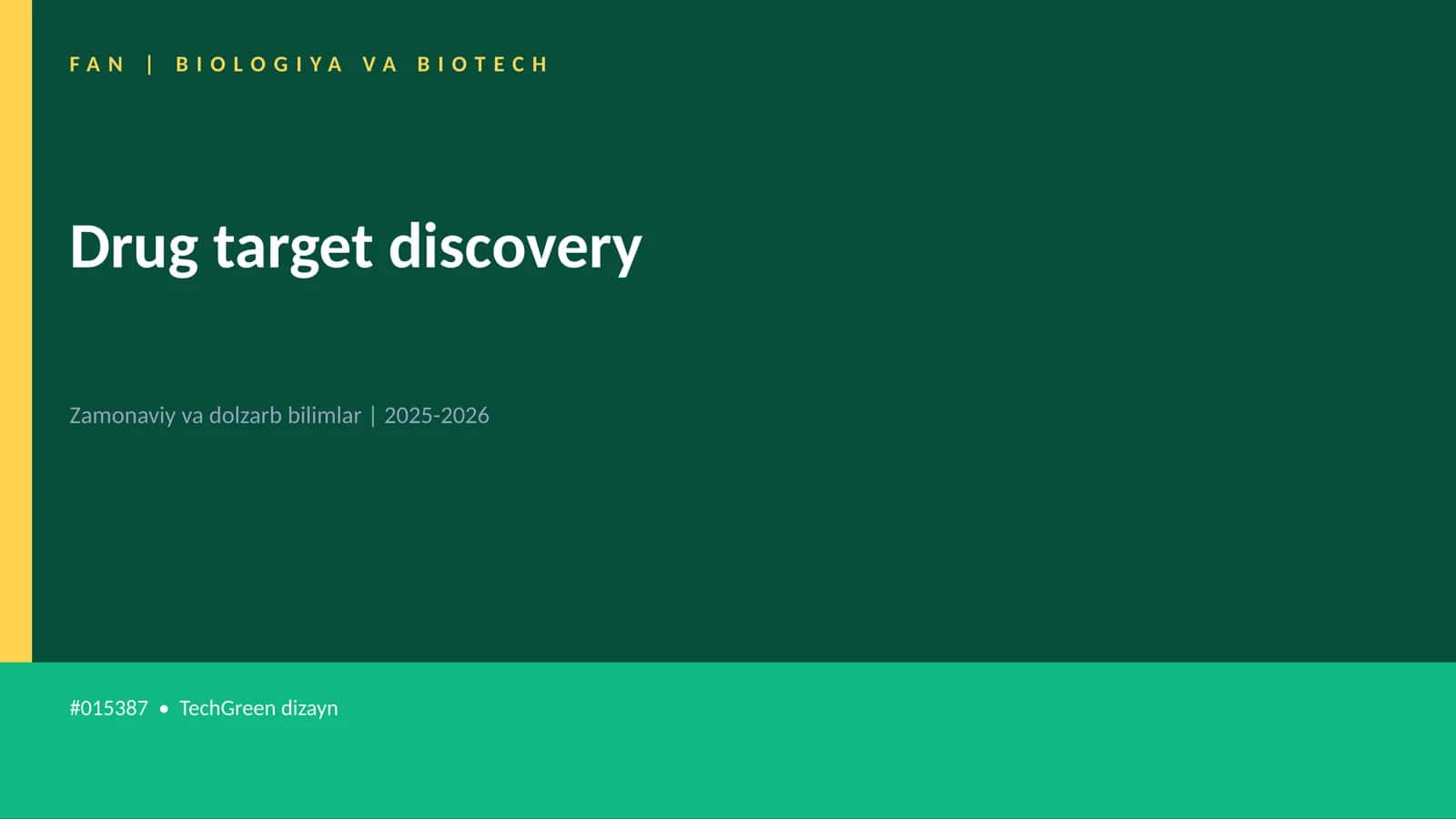 Drug target discovery 1