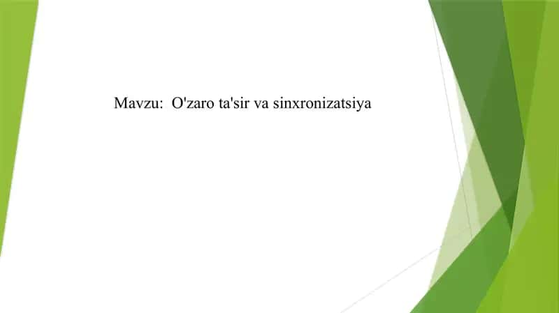 O'zarota'sir 1