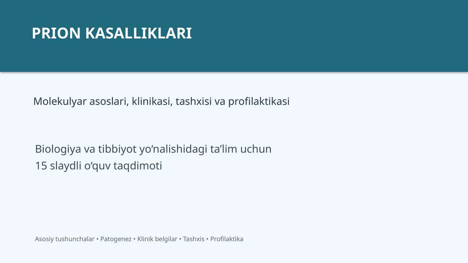 PRION KASALLIKLARI 1