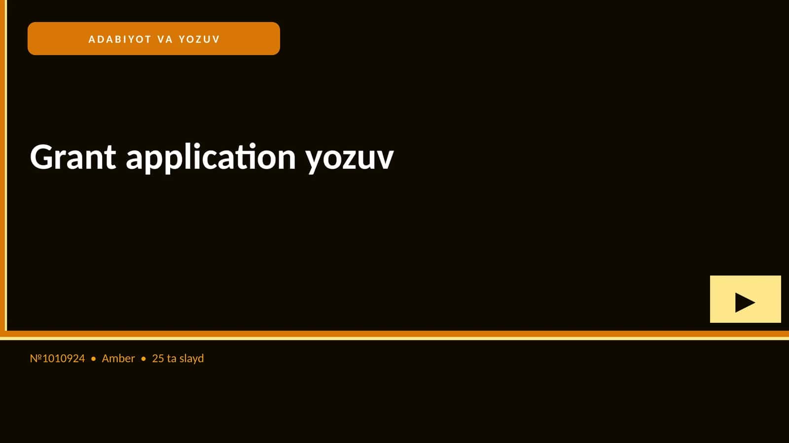 ADABIYOT VA YOZUV 1