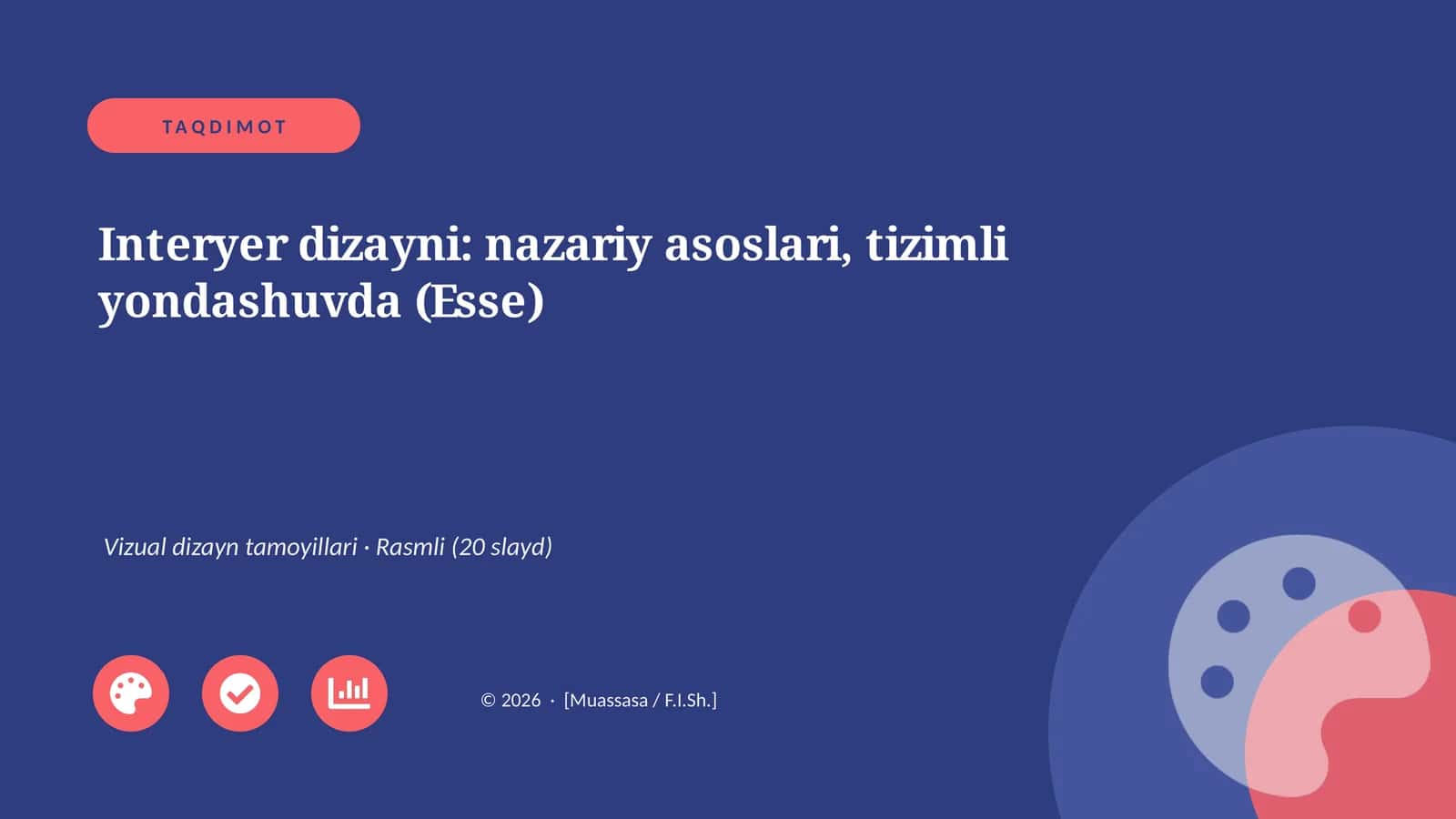 Interyer dizayni: nazariy asoslari, tizimli yondashuvda (Esse) 1