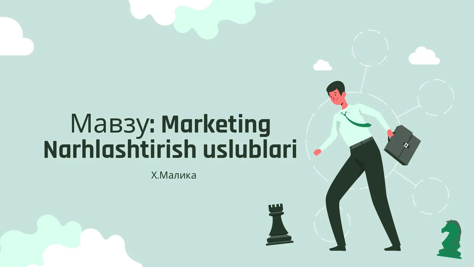 MarketingNarhlashtirish uslublari 1