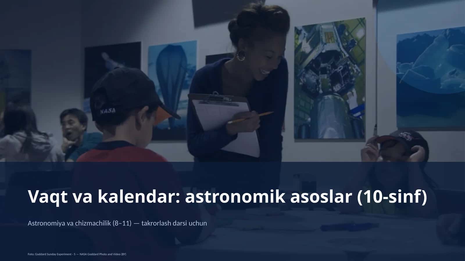Vaqt va kalendar: astronomik asoslar (10-sinf) 1