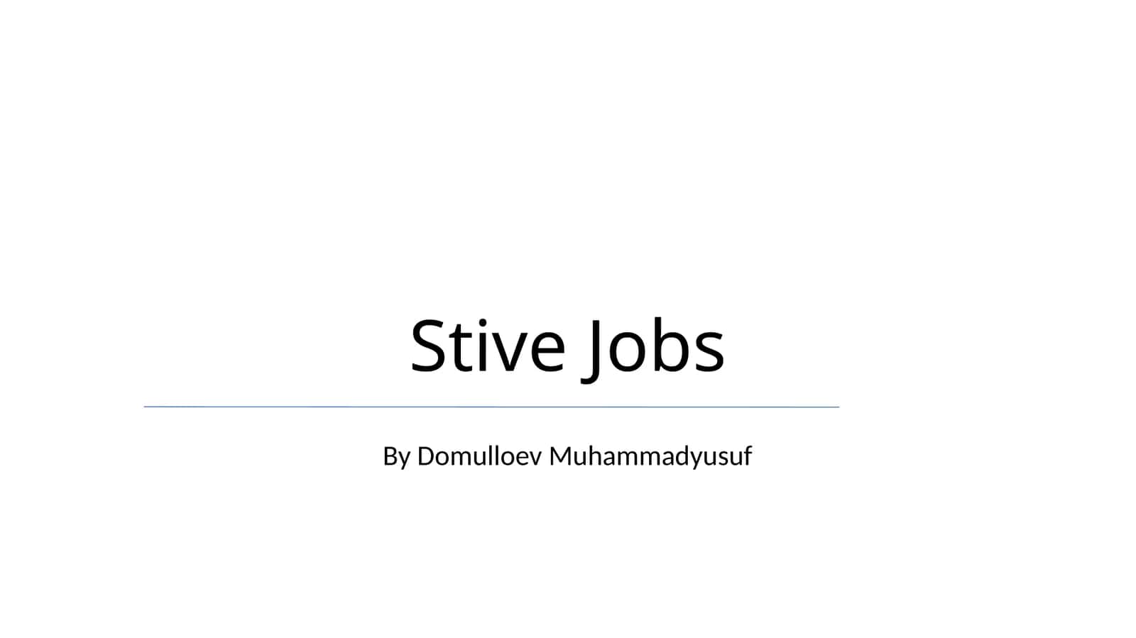 Stive Jobs 1