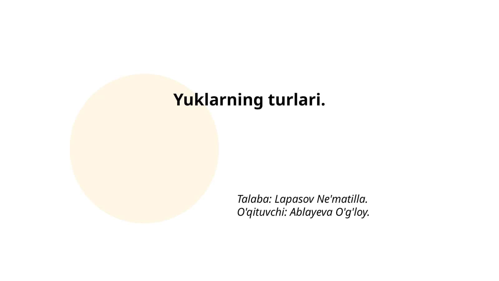 Oddiy yuksaklar 1