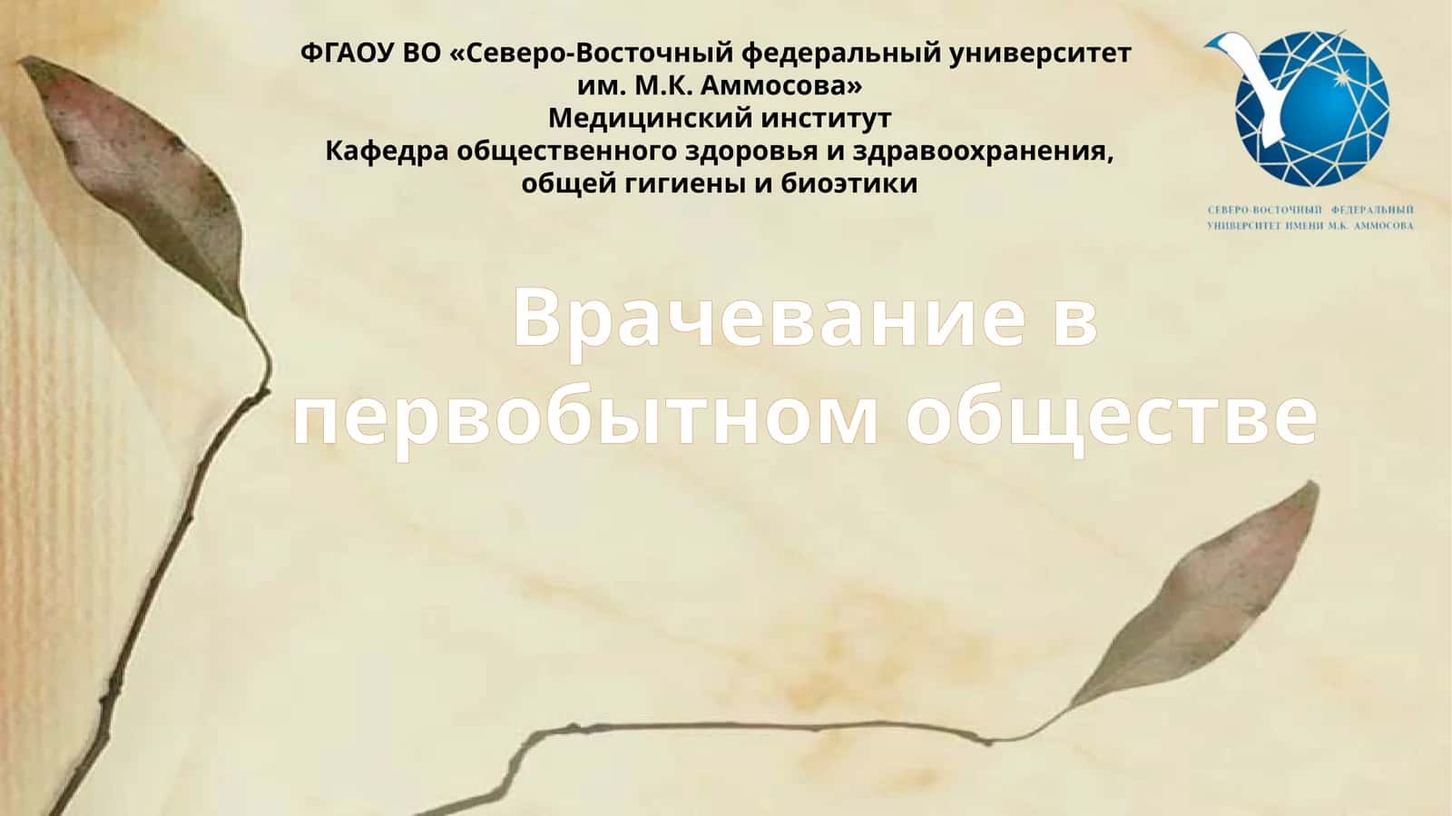 Врачевание в первобытном обществе 1