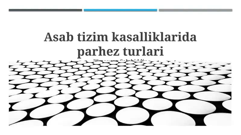 Nerv tizimi kasalliklari uchun parhez turlari 1
